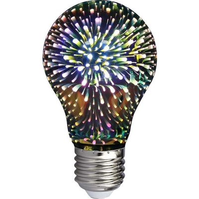 V-TAC E27 LED 3D Filament žárovka 3W 20lm , 300°, A60, 3000K