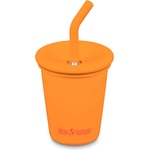 Klean Kanteen Детска чаша Klean kanteen Kid's Kanteenkid Steel Cup with Straw Mug - Flame Orange - размер 296 ml (532-3780-0111)