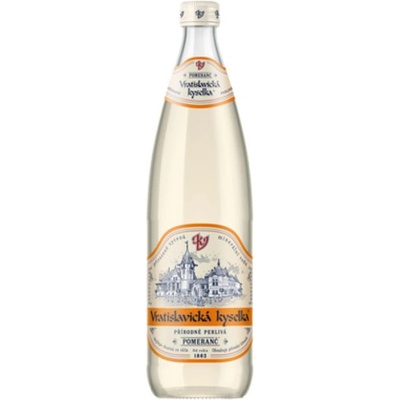 Vratislavická kyselka perlivá s příchutí pomeranče 0,75 l