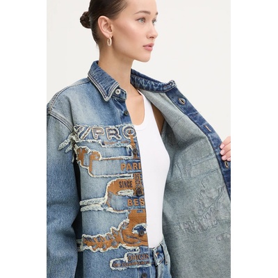 Y/Project Дънкова риза Y/Project EVERGREEN PARIS' BEST PATCH DENIM SHIRT (207SI002)