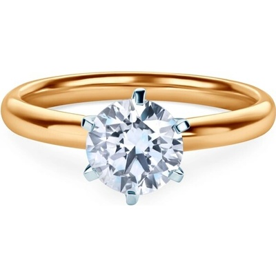 Savicki Zásnubný prsteň dvojfarebné zlato laboratórny diamant SAVR58829 YW LGD 100