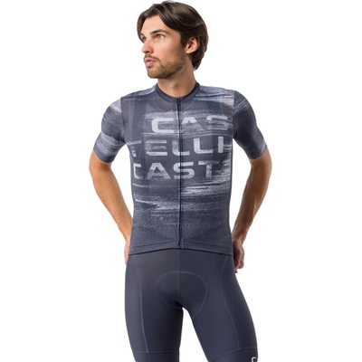 Castelli Stratus Logo jersey Twilight blue/ Winter sky