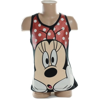 Detské tielko Minnie hlava čierna