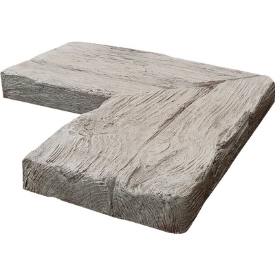 DITON Bazénový lem - vzor DUB Velikost: 50 × 50 × 5, Varianta: Bazénový lem - vnitřní rohový Dub arktic, Povrch: natur, reliéfní