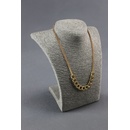 Elementrix Dekolt na šperky provázkový 22cm šedý