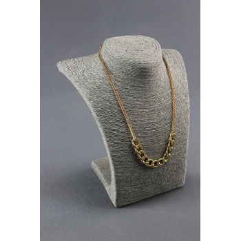 Elementrix Dekolt na šperky provázkový 22cm šedý