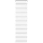 vidaXL Зеброва щора бял 45x150 см Ширина на плата 40, 9 см Полиестер (4014744)