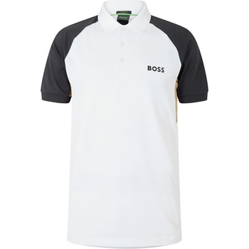 Boss Мъжка блуза с яка Boss Paddy Toc Pique 10269930 01 Polo Shirt Mens - White