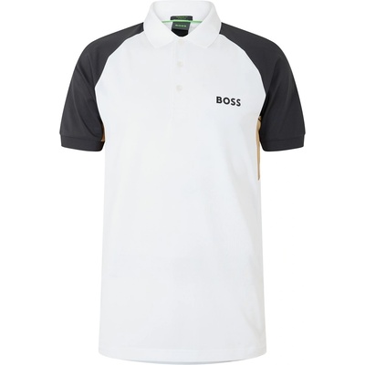 Boss Блуза с яка Boss Men's Paddy Toc Pique Short Sleeve Polo Shirt - White