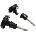 Dunlop SLS1403BK Black Strap-Lock/Страп лок (SLS1403BK)