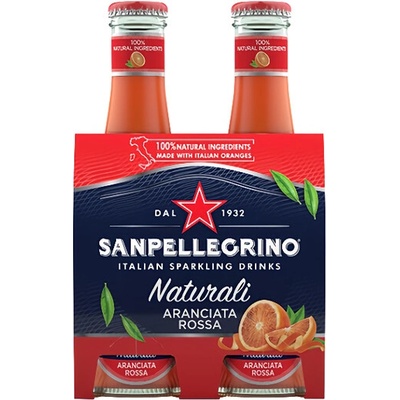 San Pellegrino Naturali červený pomaranč 4 x 200 ml