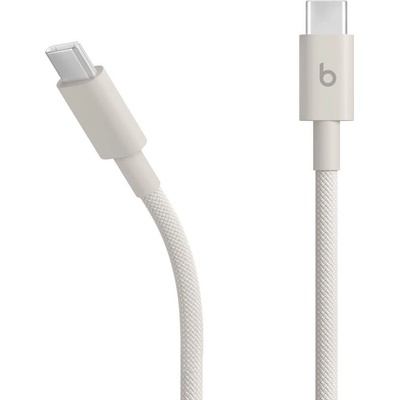 Beats Audio Кабел с бързо зареждане за устройства с USB-C порт - Beats USB-C to USB-C Woven Data Cable 60W (бежов) (150 см) (MDGD4ZM/A)