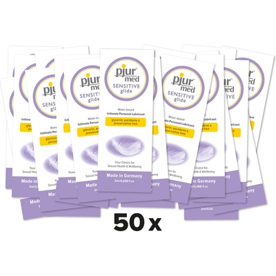 pjur med Sensitive Glide 2ml 50 pack