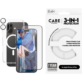 CARE by PanzerGlass® Комплект CARE за iPhone 16, Bundle, Flagship 3in1 w. MagSafe
