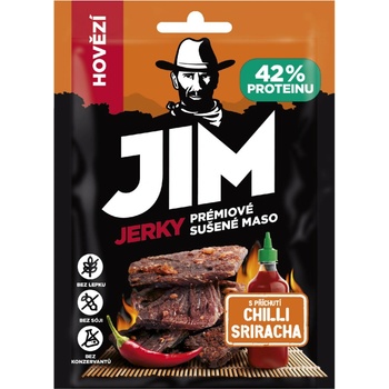 Jim Jerky Jerky hovädzia chilli sriracha 23 g