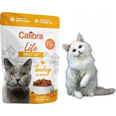 Calibra Cat Life Kočka Krůta v omáčce 85 g