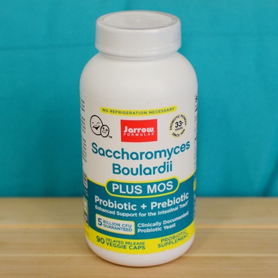 Jarrow Formulas Jarrow Saccharomyces Boulardii + MOS Probiotika 5 miliard CFU 90 rostlinných kapsúl