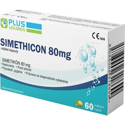Plus Lekáreň Simethicon 80 mg 60 kapsúl