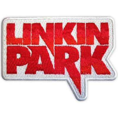 Nažehlovačka Linkin Park - Red Logo, Biela,Univerzálna