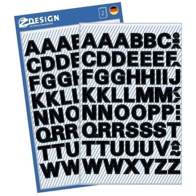 AVERY Z-DESIGN Písmena z černé fólie, malá - 3780 – Zboží Dáma