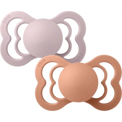 Bibs Supreme přírodní kaučuk 2 ks Pink Plum + Peach