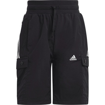 Adidas Детски къси панталони Adidas Unisex Kids Jersey Jogger Shorts - Black/White