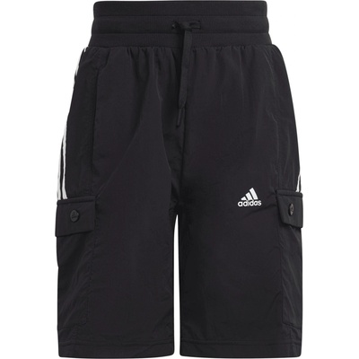 Adidas Детски къси панталони Adidas Unisex Kids Jersey Jogger Shorts - Black/White