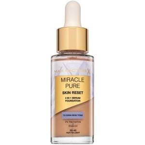 MAX Factor Miracle Pure Skin Reset 2in1 Serum Foundation течен фон дьо тен за възстановяване на кожата 30-40 Fair To Light 30 ml