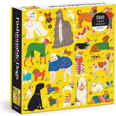 Galison - Puzzle Fashionable Dogs - 500 piese