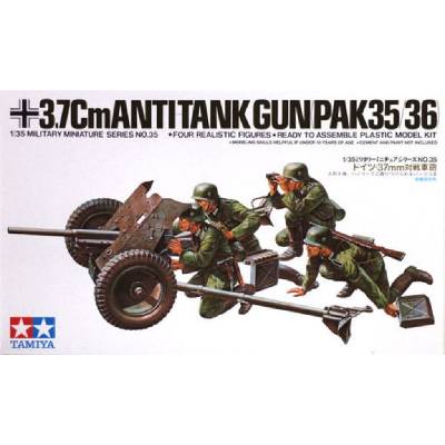 Tamiya 35035 Pak 35 36 3 7cm Anti-tank Gun 1:35