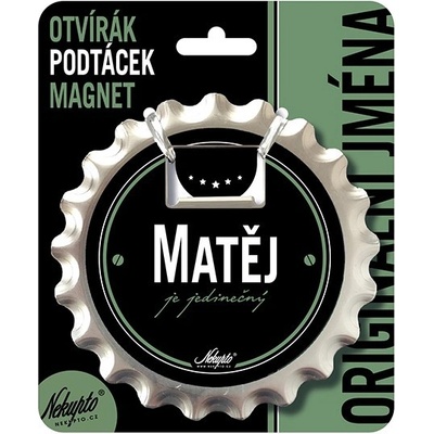 Nekupto Otvírák na pivo, podtácek se jménem - Matěj