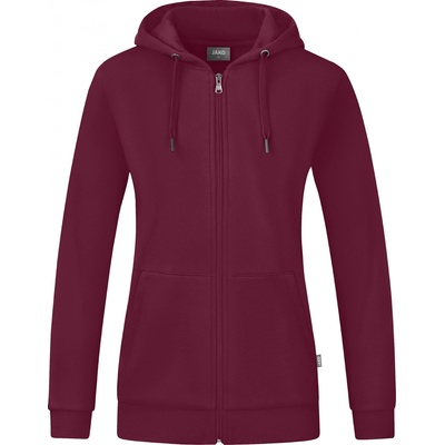 Jako Organic hooded jacket women vínová