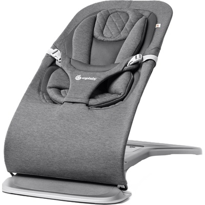 Ergobaby Бебешки шезлонг 3 в 1 Ergobaby - Evolve, Charcoal Gray (EVLBNCCHRGRY)