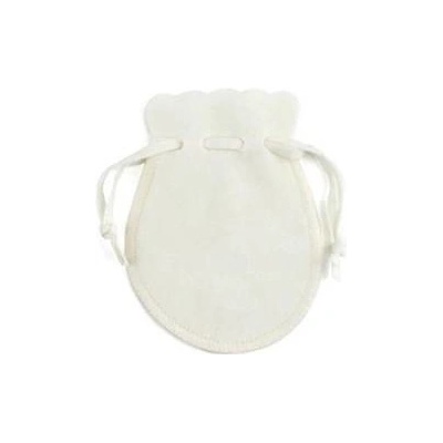 Šperky4U Semišový dárkový sáček smetanový 7 x 9 cm KR1035-S