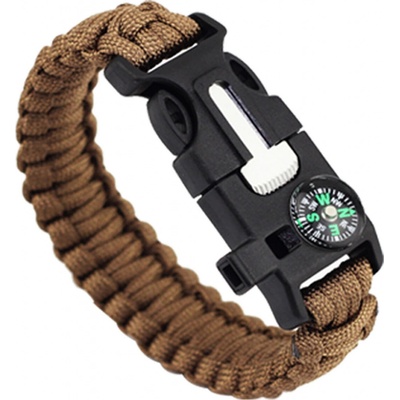 550 Paracord Survival hnedá