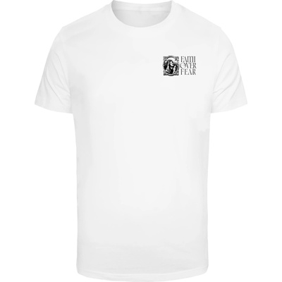 Mister Tee Тениска Faith Over Fear Tee white XXLUB-MT3516-00220 - Тъмносив, размер 4XL