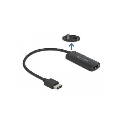 Адаптер Delock 63206, HDMI-A мъжко - DisplayPort женско, 4K 60 Hz, Черен (DELOCK-63206)