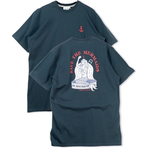 LAKOR Мъжка тениска LAKOR Save The Mermaids Back T-Shirt - Blueberry (216-7685-0112)