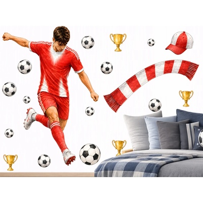Nalepte.cz Futbalista Bayernu Mníchov úpravy na prianie nálepka Bundesligy na stenu list 130 x 188 cm