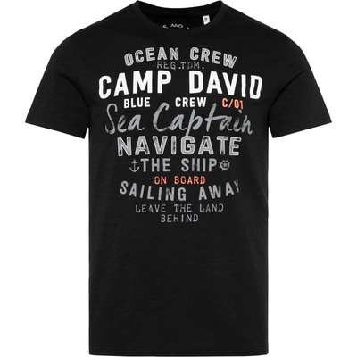 Camp David Pánské tričko černá – Zboží Dáma