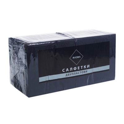 Rioba Салфетки черни 33x33см 400бр