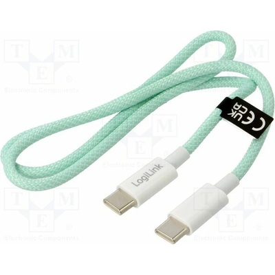 Logilink CU0346 USB 2.0 USB C vidlice z obou stran 500mm zelený