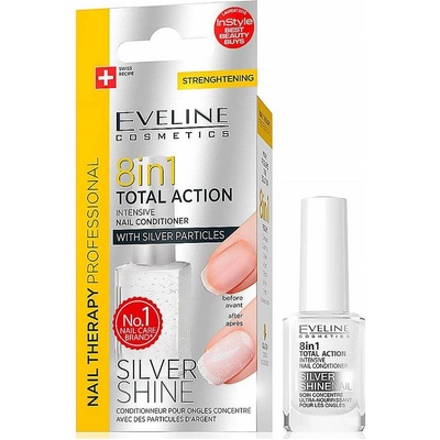 EVELINE Spa Nail Total 8v1 Silver kondicionér na nechty 12 ml