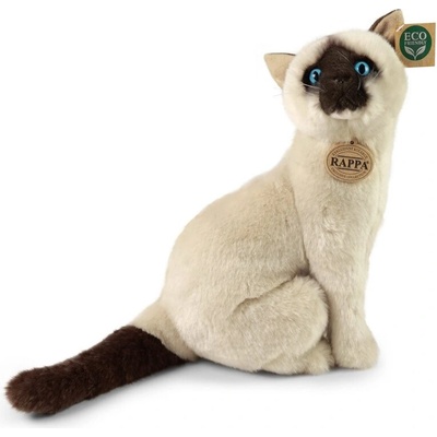 Rappa Плюшена Сиамска котка, седяща, 30 см (241206)