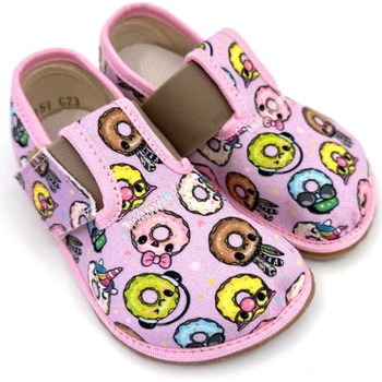 Pegres BF01 růžový donut Barefoot bačkory