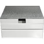 Stackers Glass Ombre тройна кутия за бижута, графитена (74914)