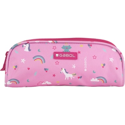 Gabol Триъгълен ученически несесер Gabol Rainbow - С 2 отделения (23393119)
