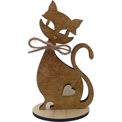 Dekorace z Řečice Kočka 15cm