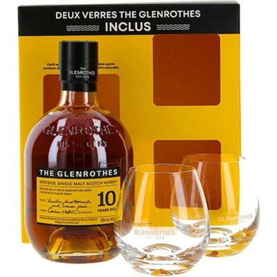 The Glenrothes 10y 40% 0,7 l (dárkové balení 2 sklenice)