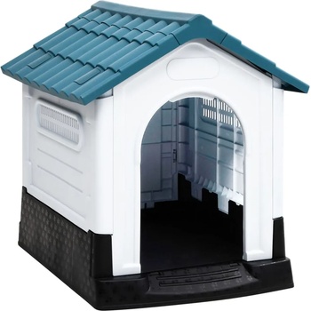 Image 1 of vidaXL Кучешка колиба, синя, 57x68x66 см, полипропилен (152227)